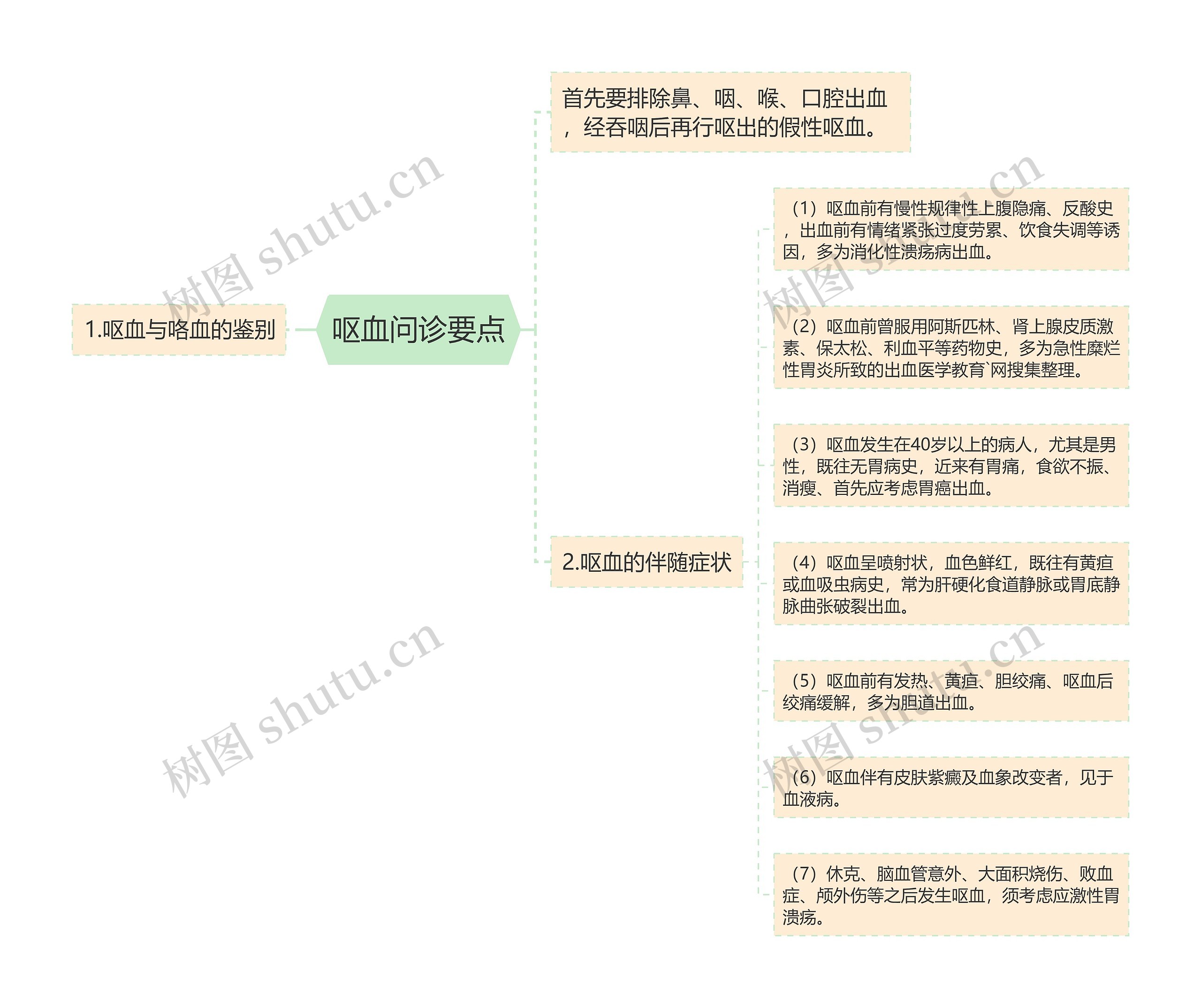 呕血问诊要点