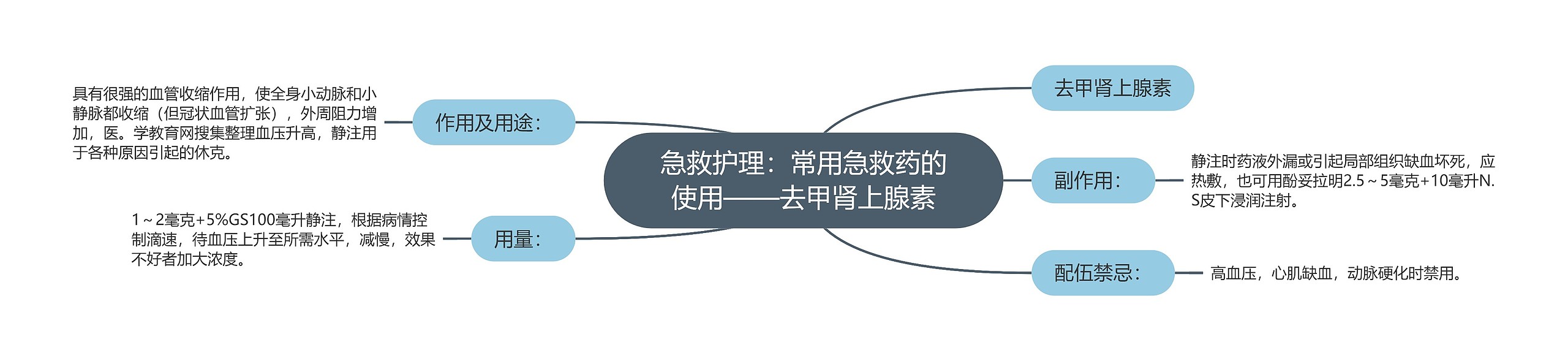 急救护理：常用急救药的使用——去甲肾上腺素