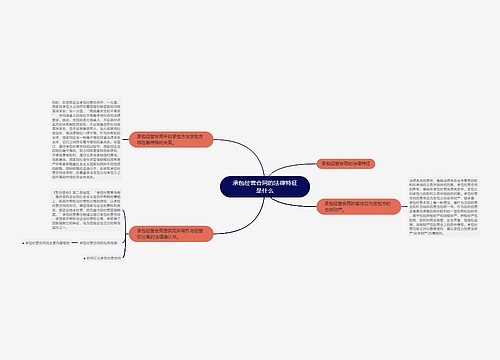 承包经营合同的法律特征是什么