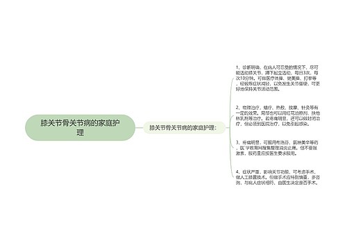 膝关节骨关节病的家庭护理