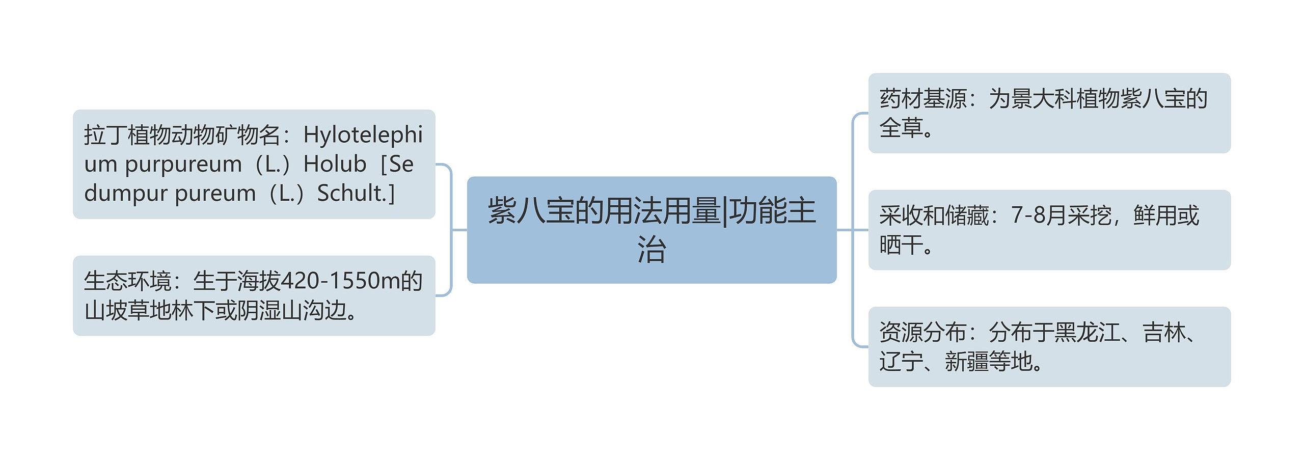 紫八宝的用法用量|功能主治思维导图