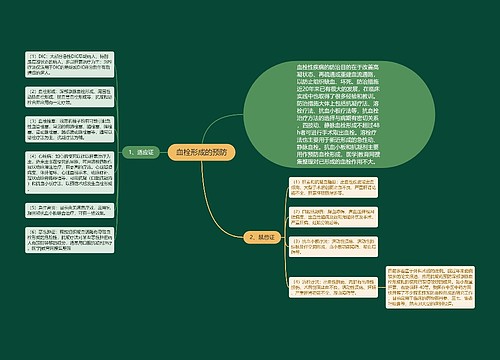 血栓形成的预防