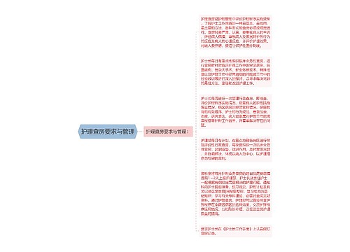 护理查房要求与管理