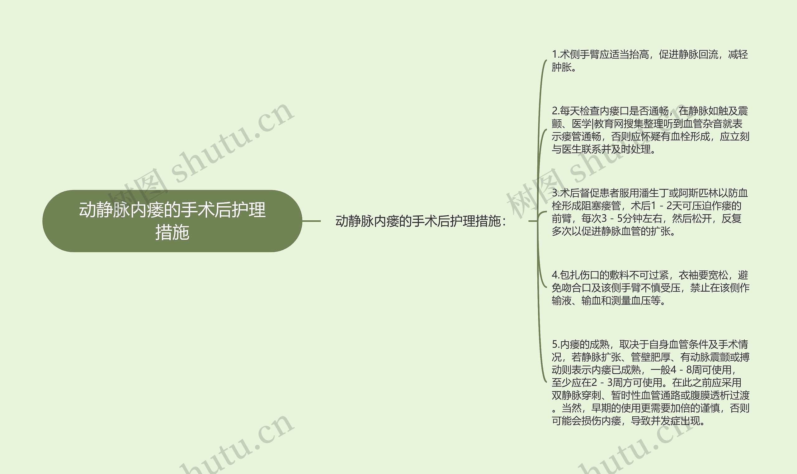 动静脉内瘘的手术后护理措施