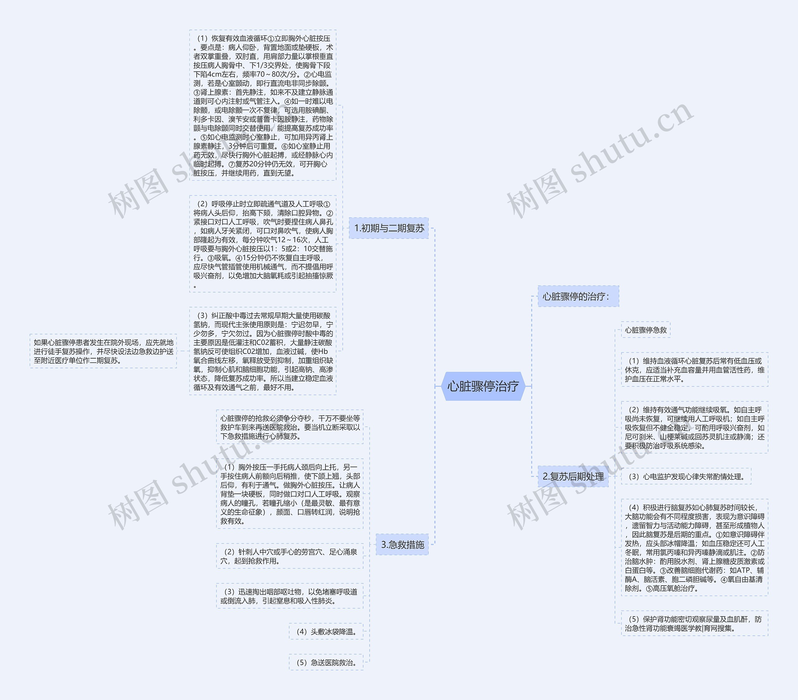 心脏骤停治疗思维导图
