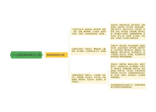 小儿尿路感染辩证分型