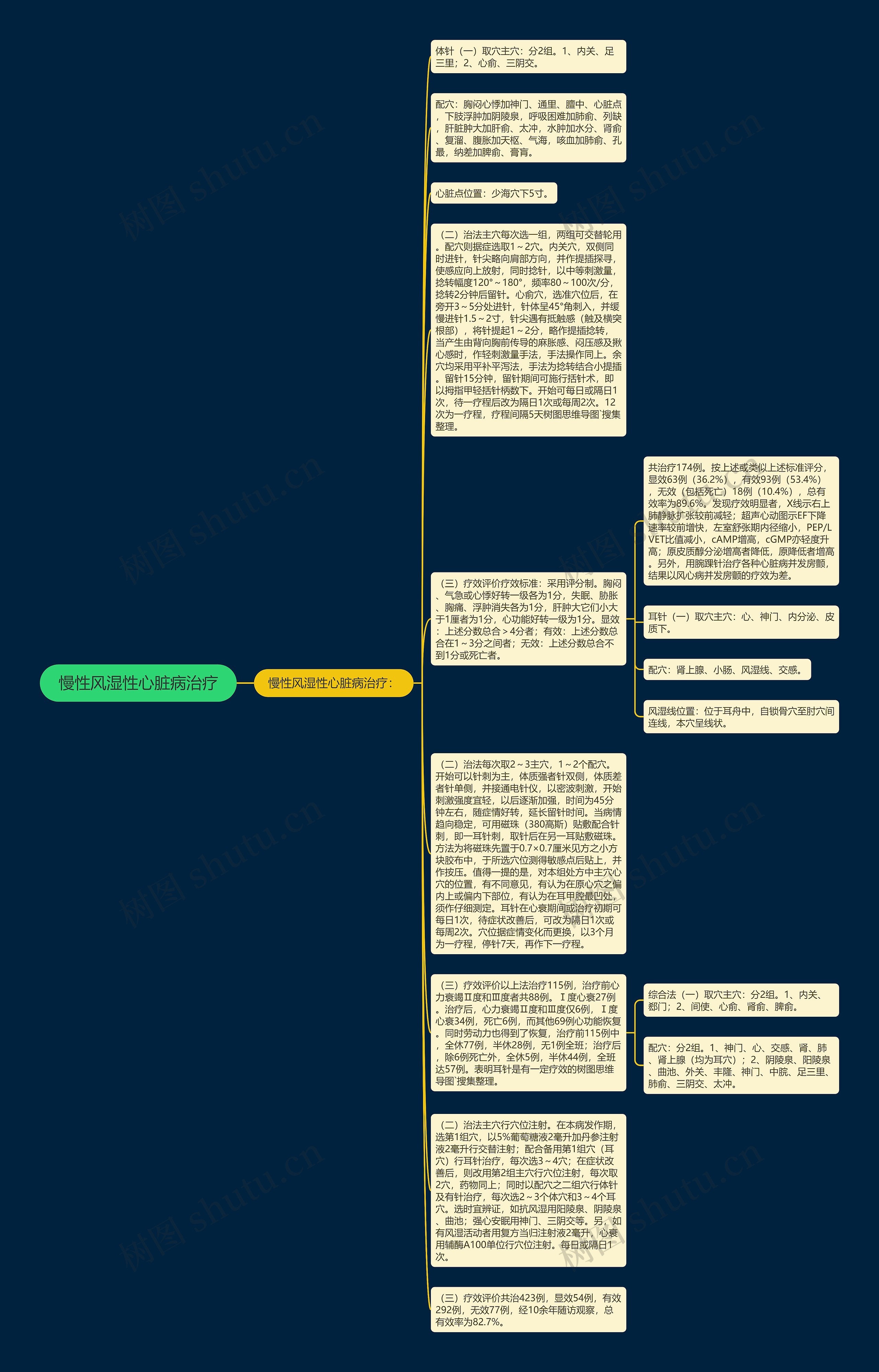 慢性风湿性心脏病治疗思维导图