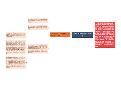 导致“牛奶性贫血”的原因