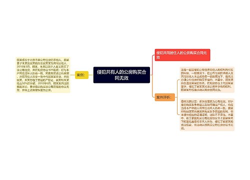 侵犯共有人的公房购买合同无效