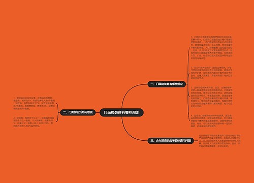 门面房装修有哪些规定
