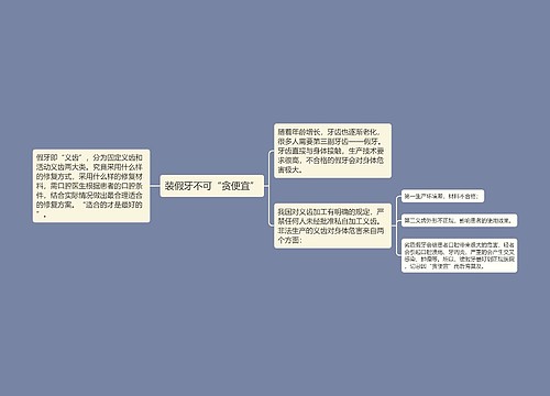 装假牙不可“贪便宜”