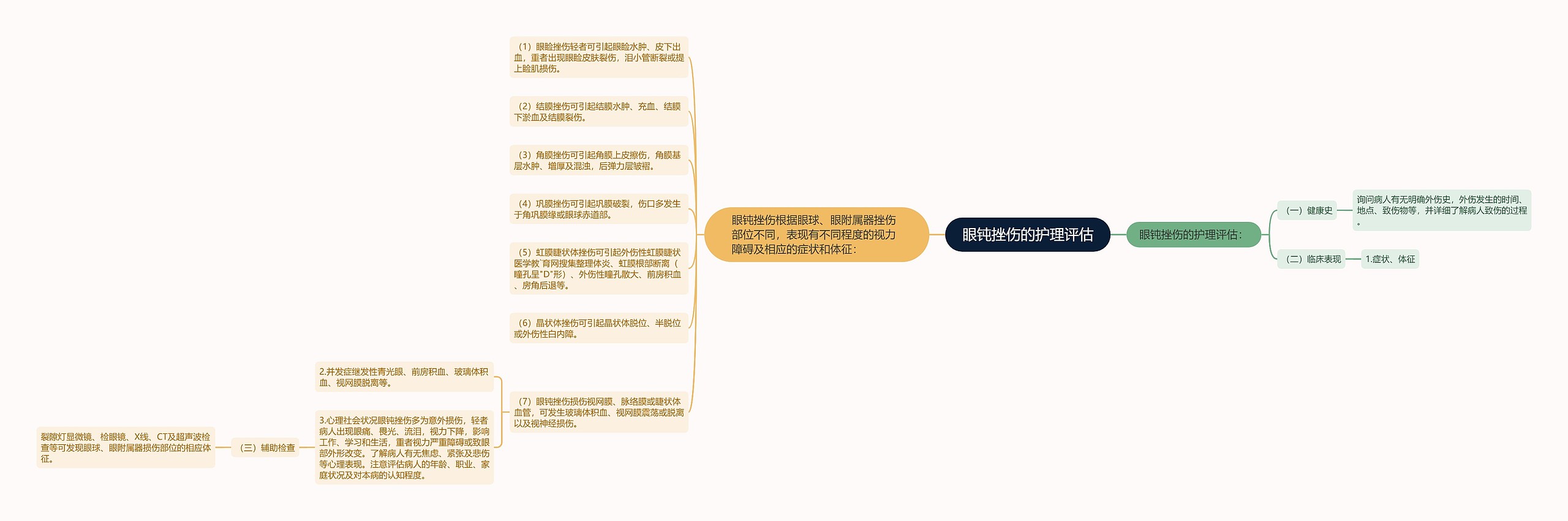 眼钝挫伤的护理评估