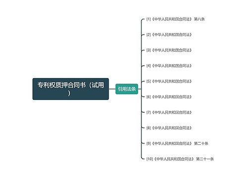 专利权质押合同书（试用）