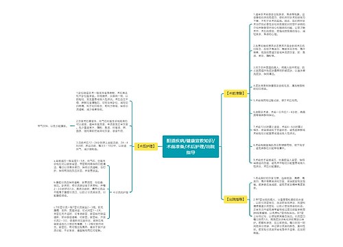 胆道疾病/健康宣教知识/术前准备/术后护理/出院指导