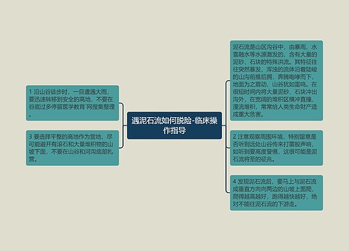 遇泥石流如何脱险-临床操作指导