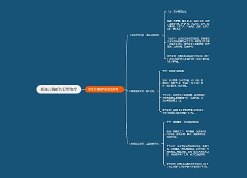 新生儿黄疸的分型治疗