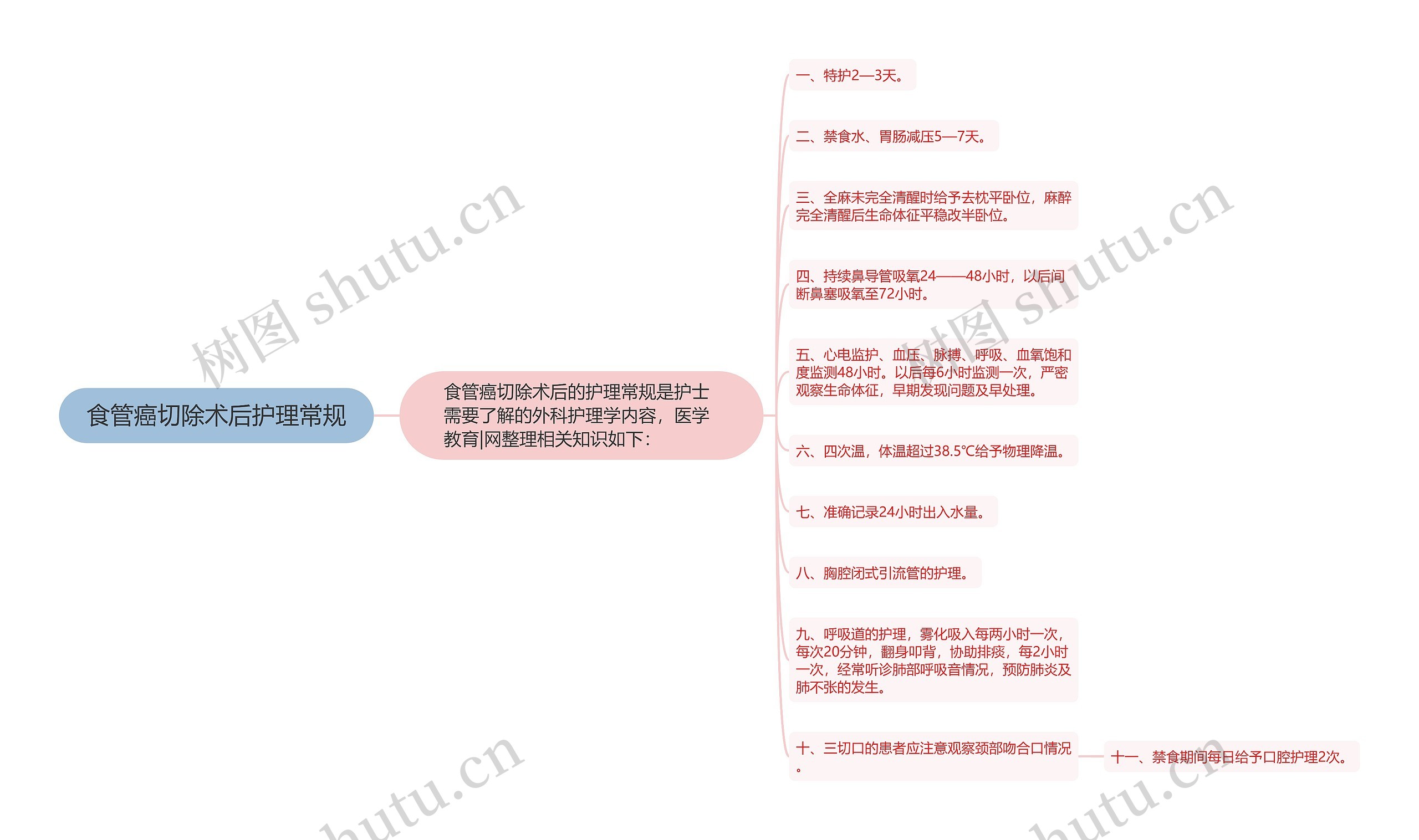 食管癌切除术后护理常规
