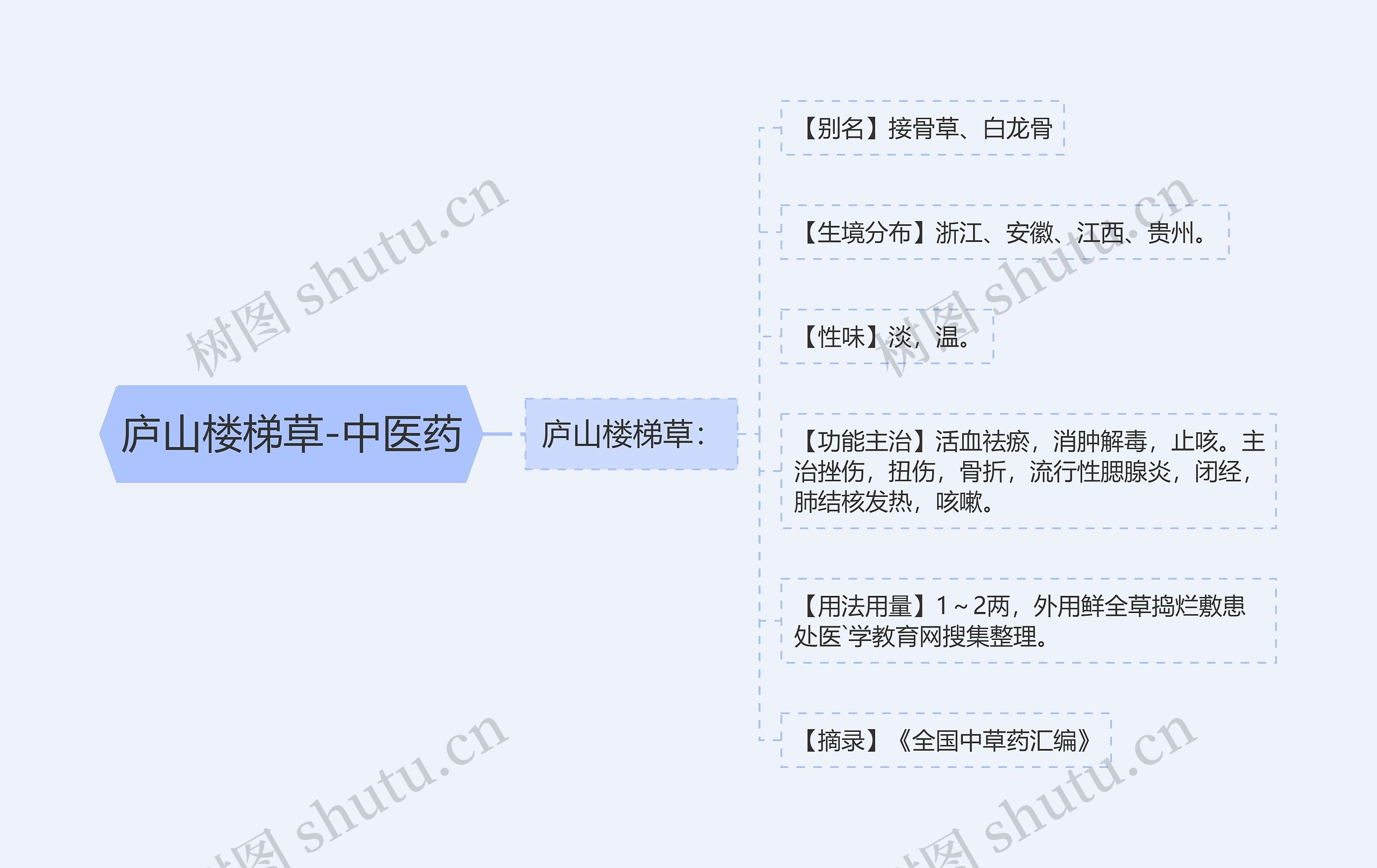 庐山楼梯草-中医药思维导图