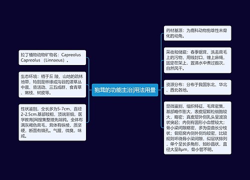 狍茸的功能主治|用法用量