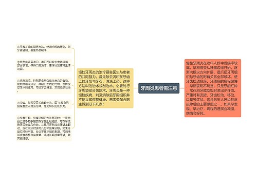 牙周炎患者需注意