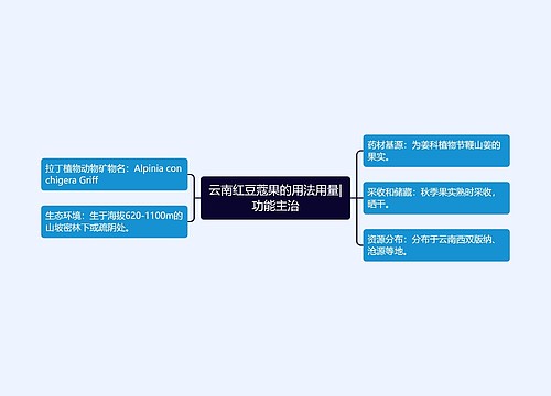 云南红豆蔻果的用法用量|功能主治