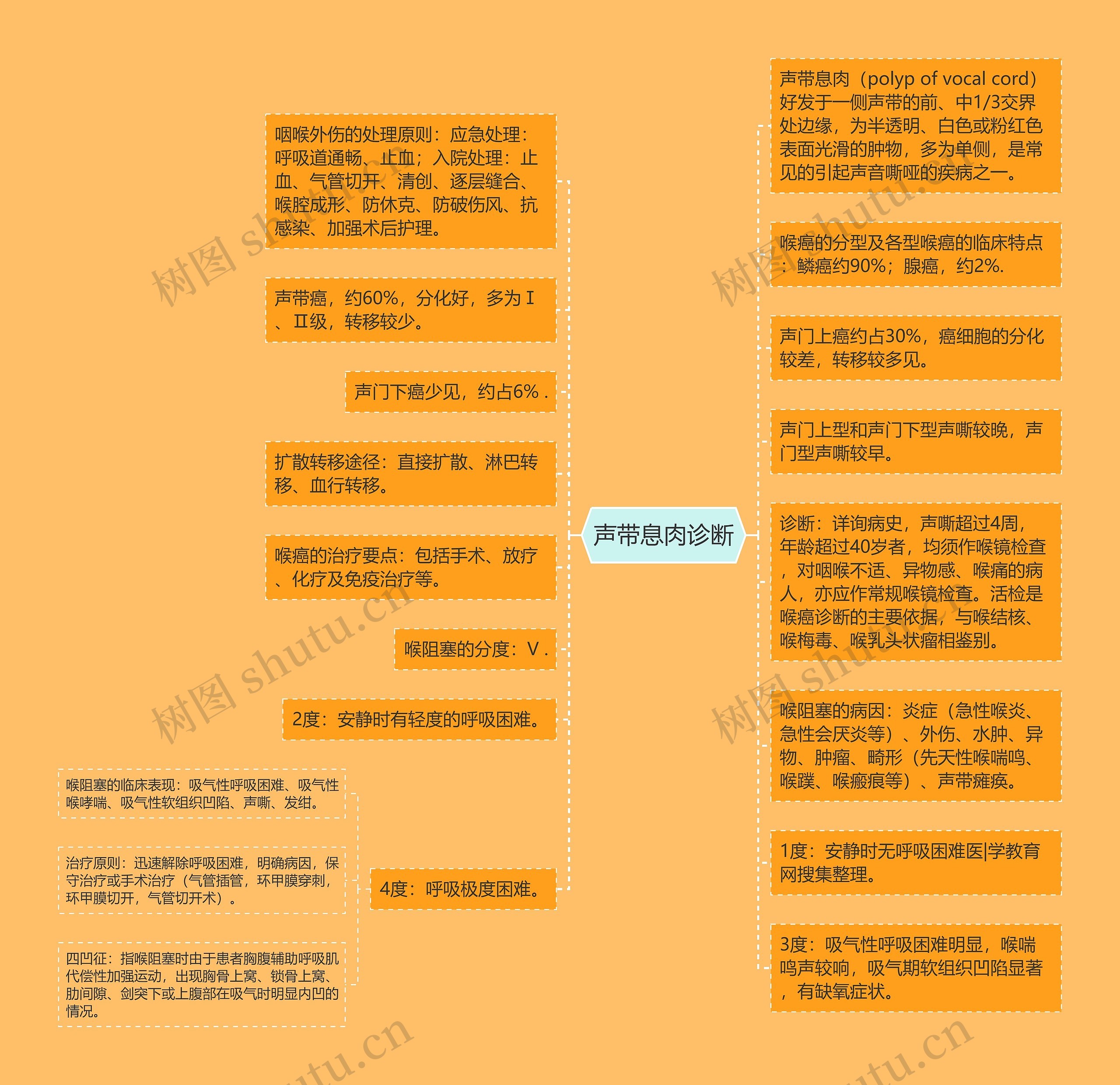 声带息肉诊断思维导图