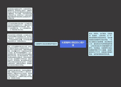 长期精神分裂症的心理护理