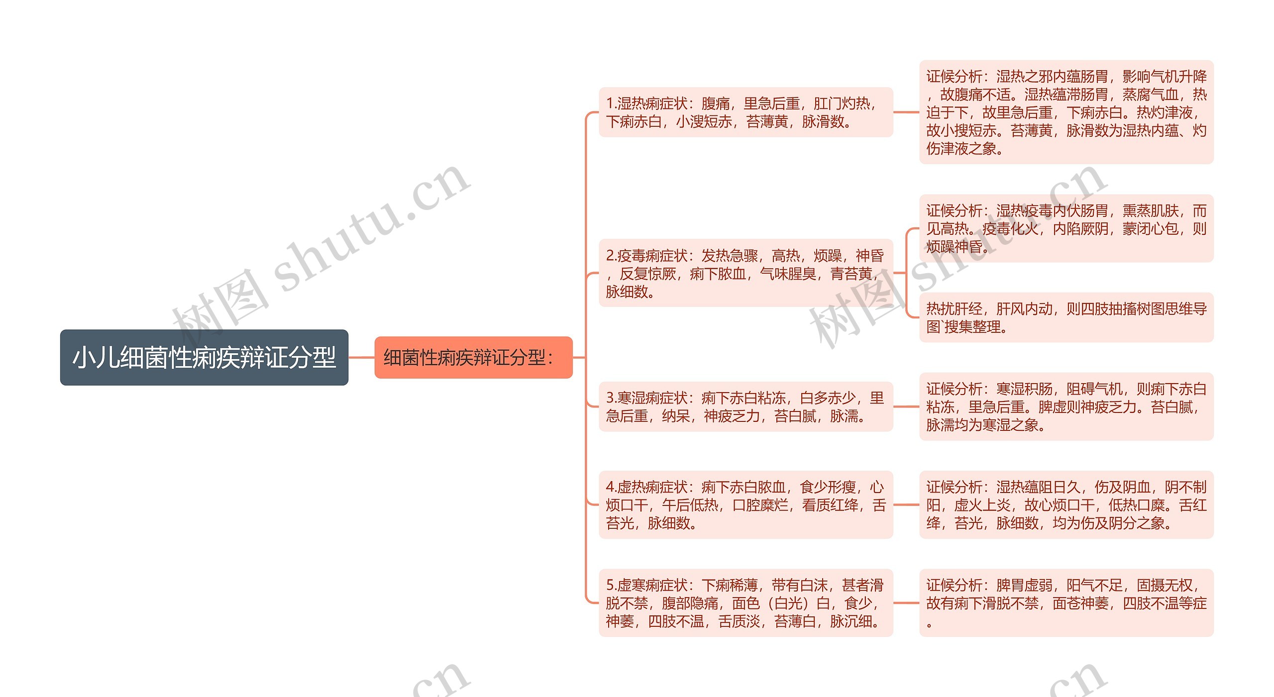 小儿细菌性痢疾辩证分型