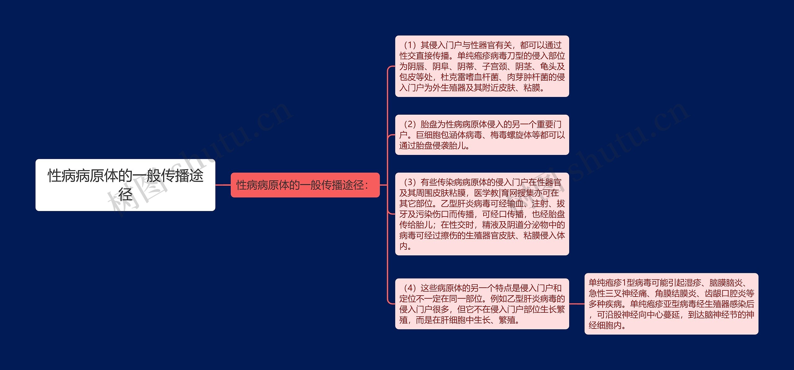 性病病原体的一般传播途径