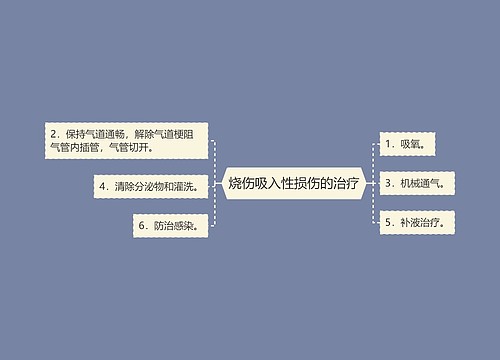 烧伤吸入性损伤的治疗