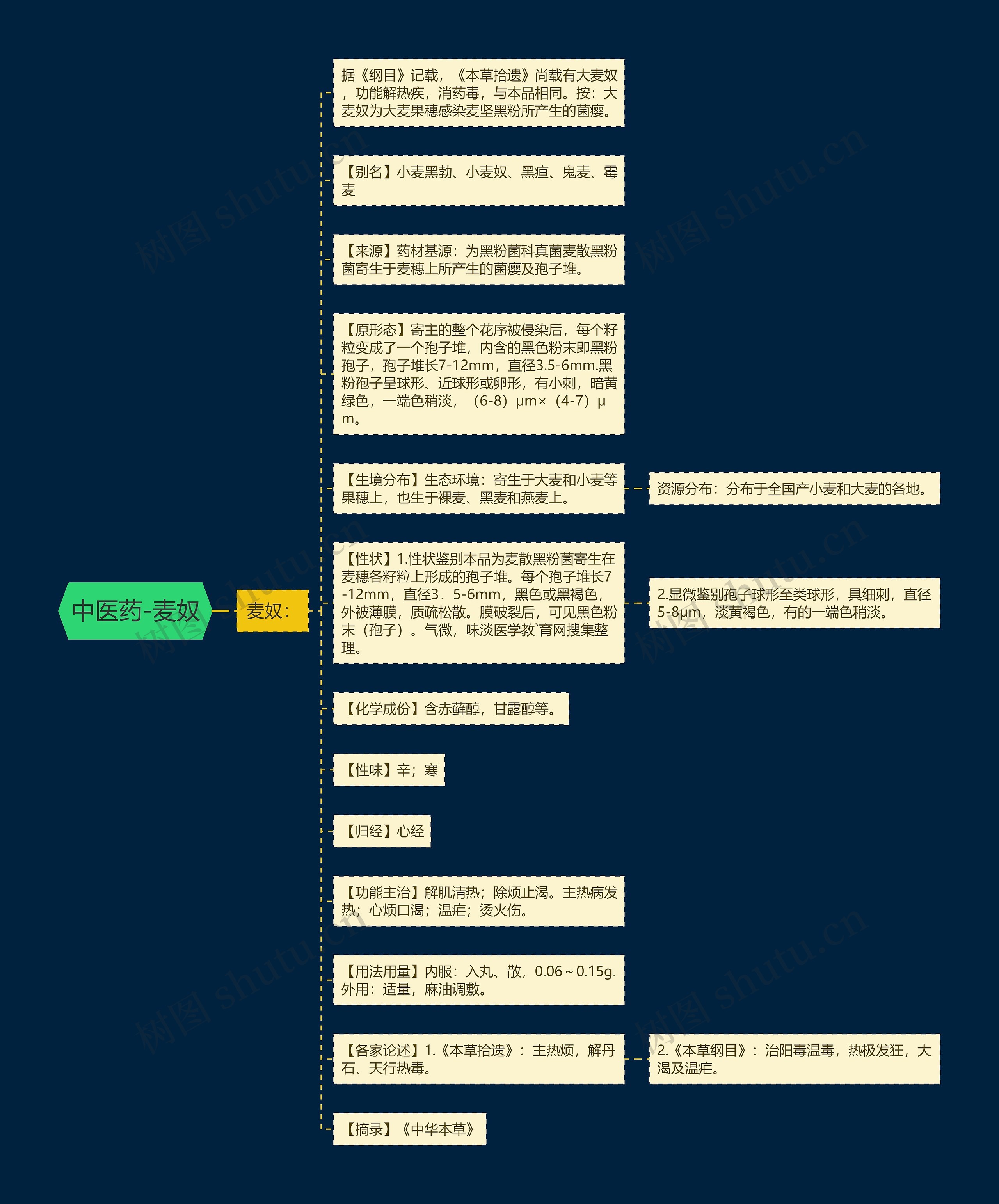 中医药-麦奴思维导图