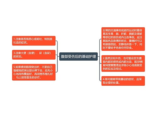 腹部受伤后的基础护理