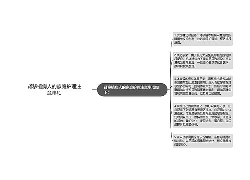 肾移植病人的家庭护理注意事项