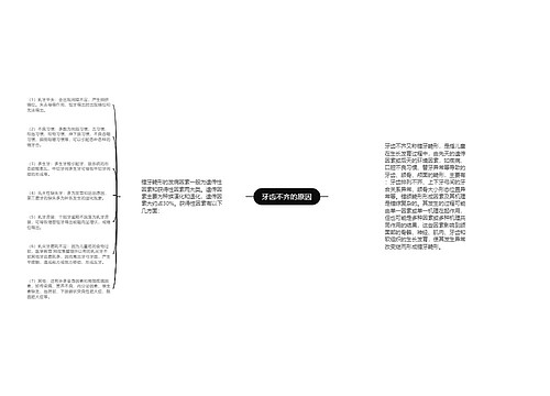 牙齿不齐的原因