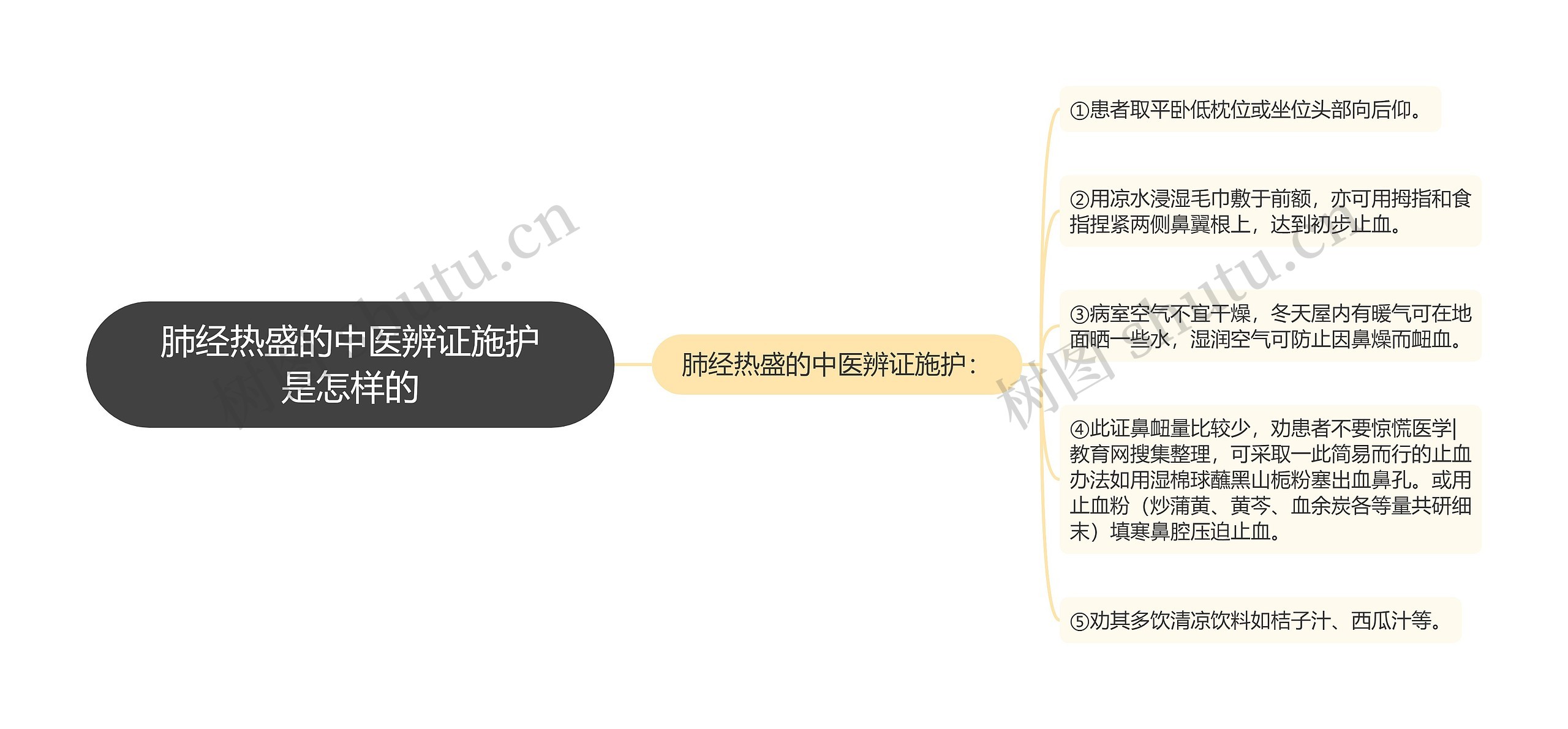 肺经热盛的中医辨证施护是怎样的思维导图