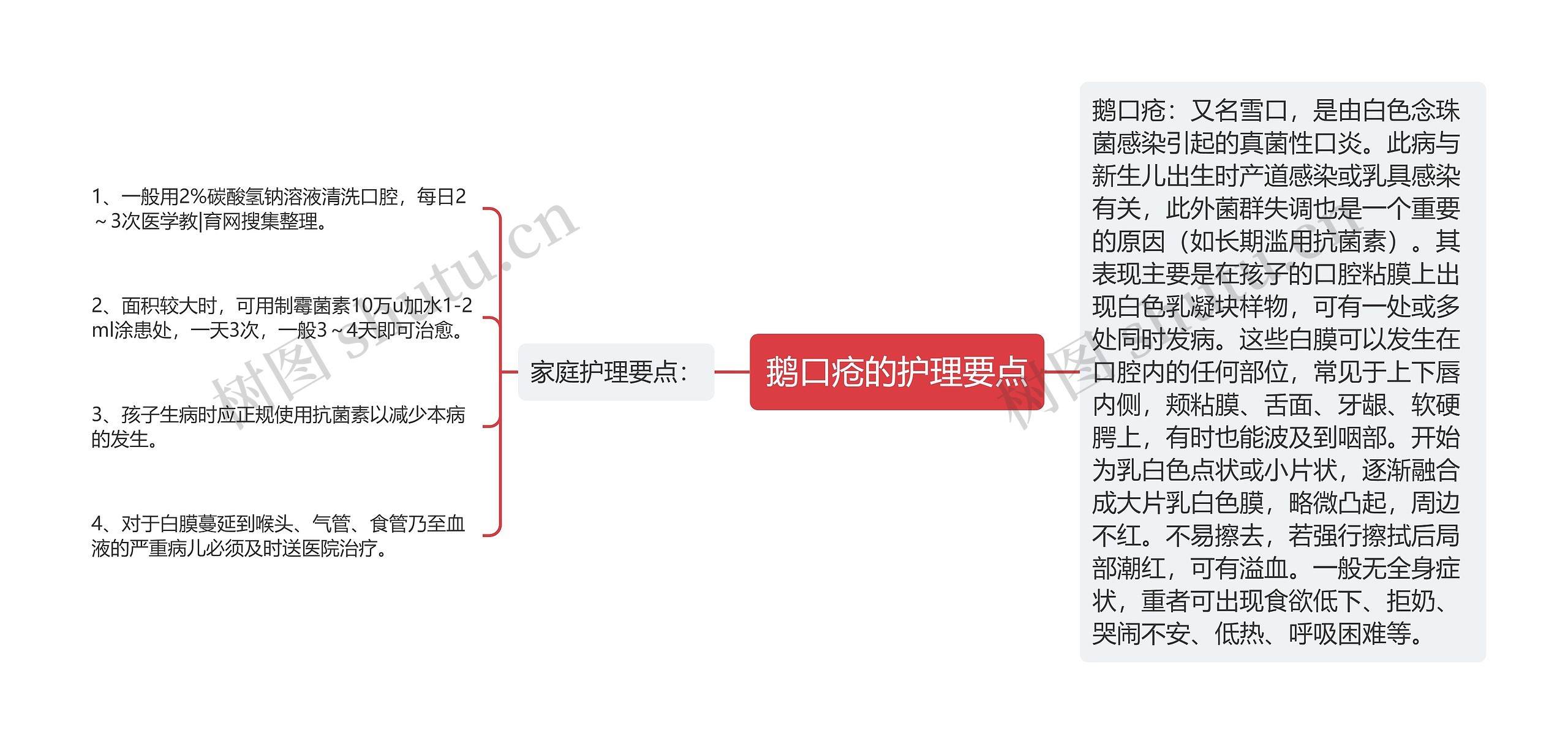 鹅口疮的护理要点