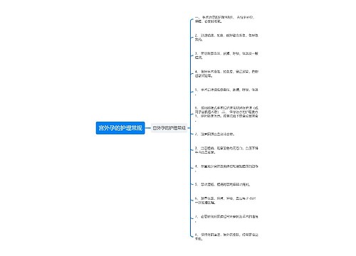 宫外孕的护理常规