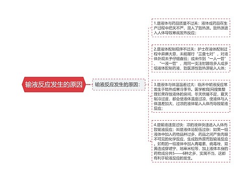 输液反应发生的原因