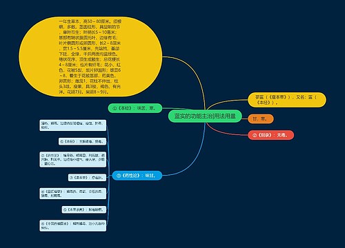 蓝实的功能主治|用法用量