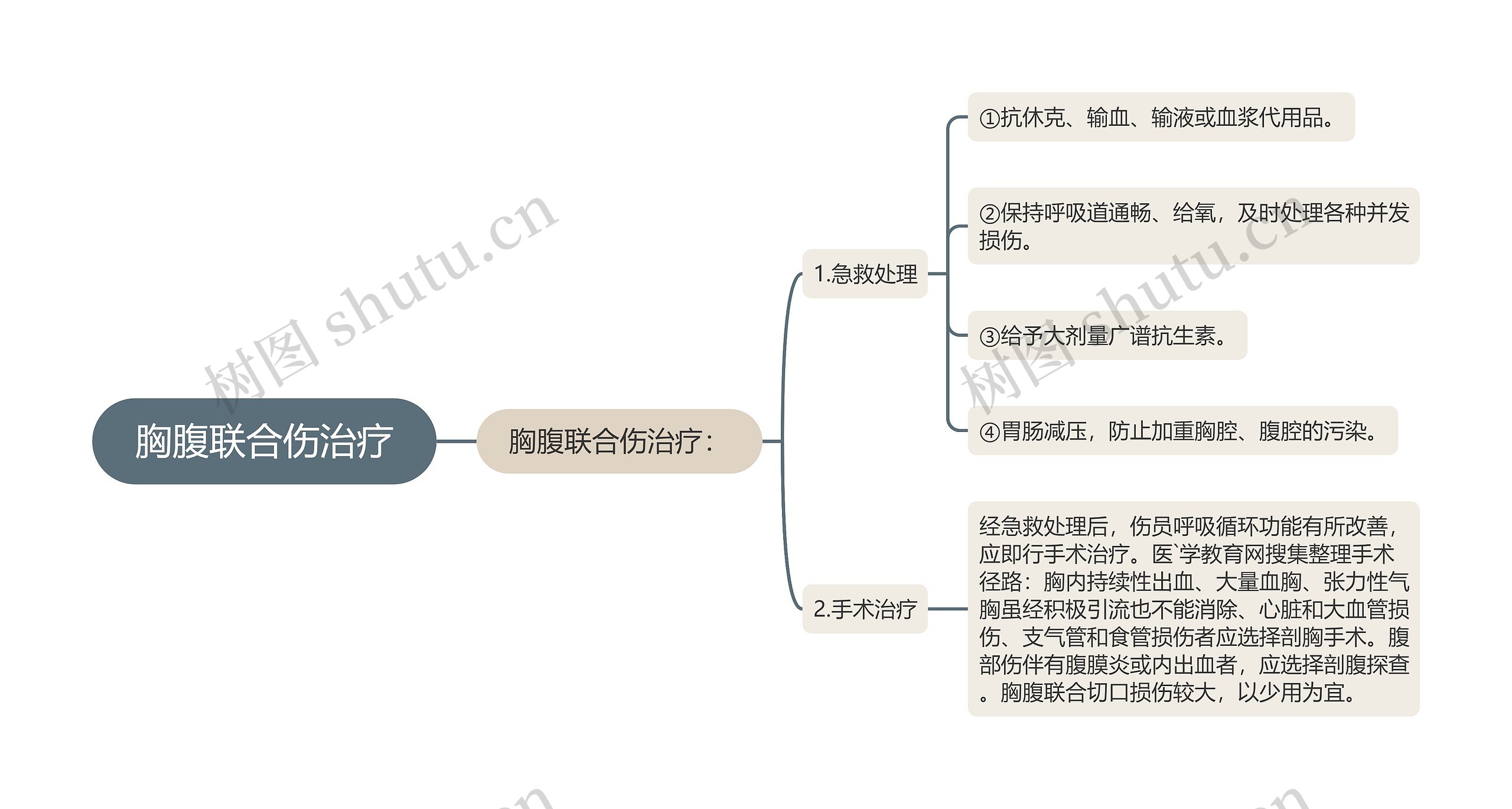 胸腹联合伤治疗