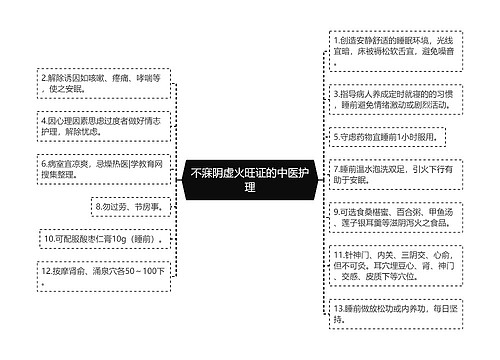 不寐阴虚火旺证的中医护理
