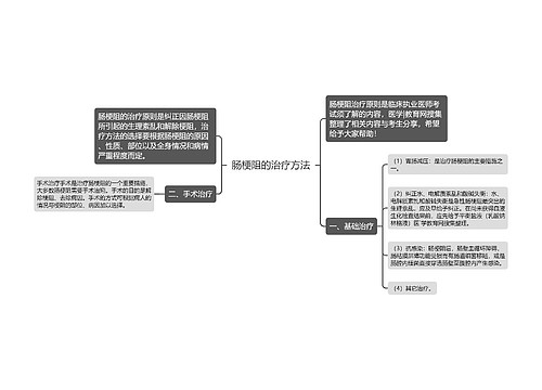 肠梗阻的治疗方法