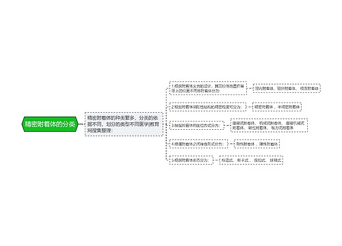 精密附着体的分类