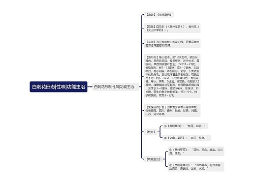 白刺花形态|性味|功能主治