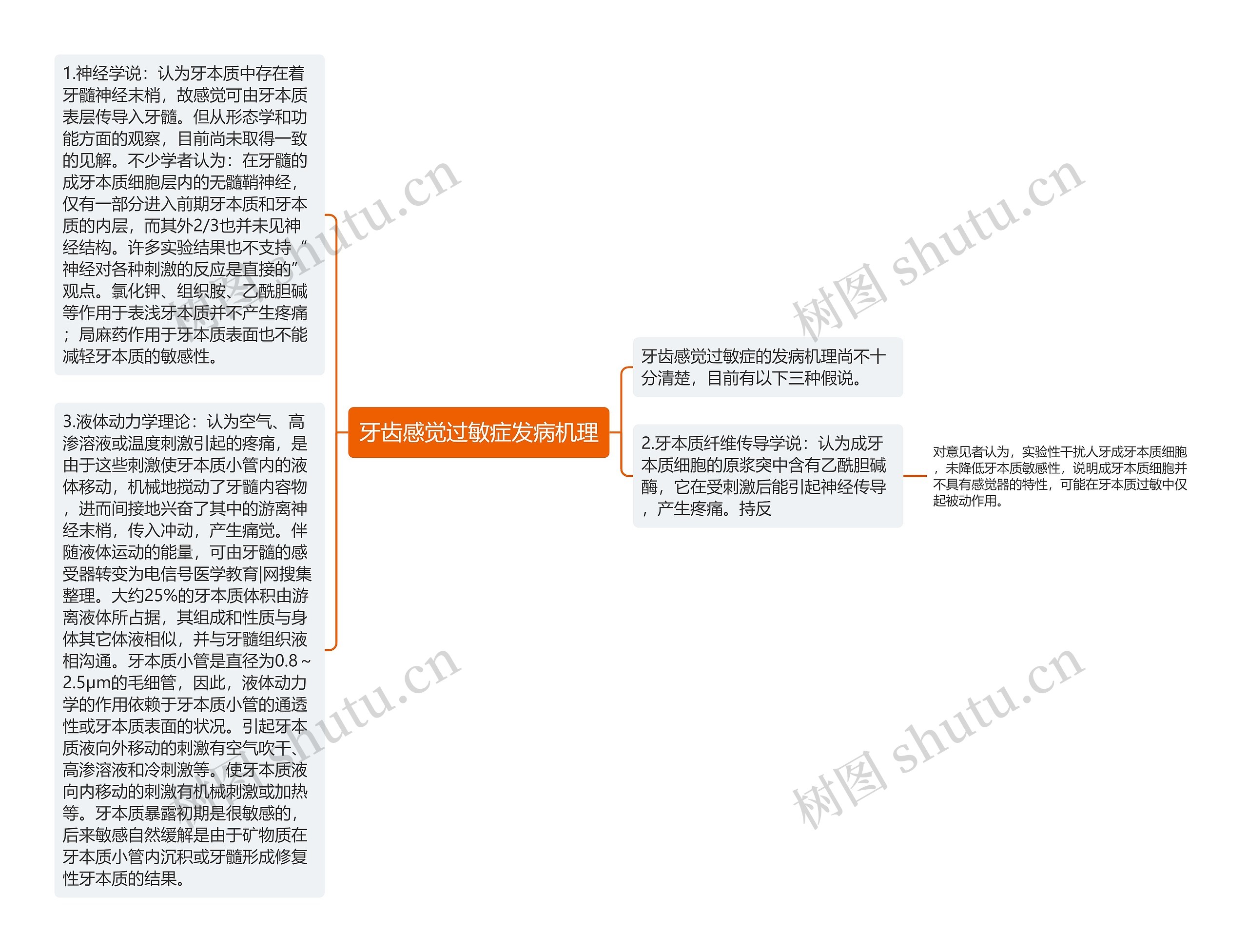 牙齿感觉过敏症发病机理