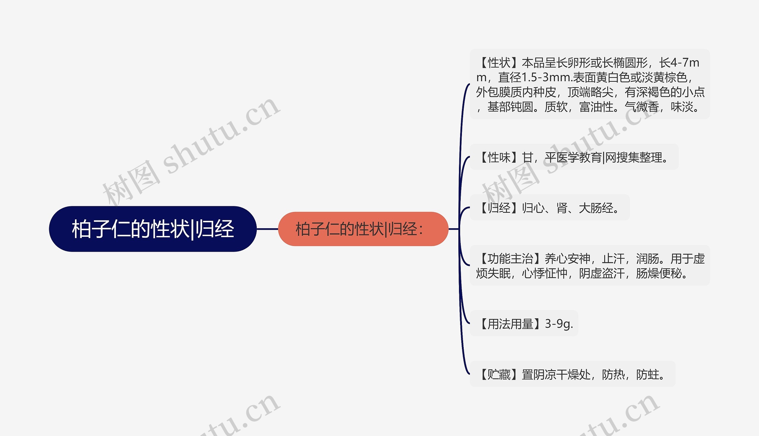 柏子仁的性状|归经