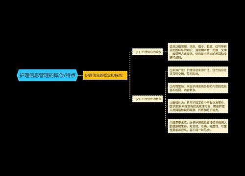 护理信息管理的概念/特点