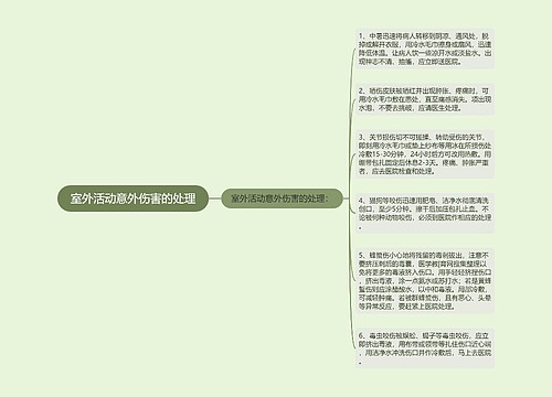 室外活动意外伤害的处理