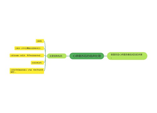 心肺复苏后的临床处理