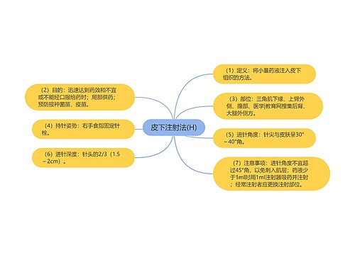 皮下注射法(H)